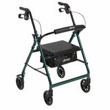 Drive Medical Foldable Aluminum Rollator with 6" Wheels