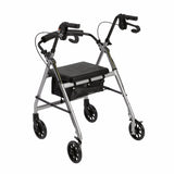 Drive Medical Foldable Aluminum Rollator with 6" Wheels