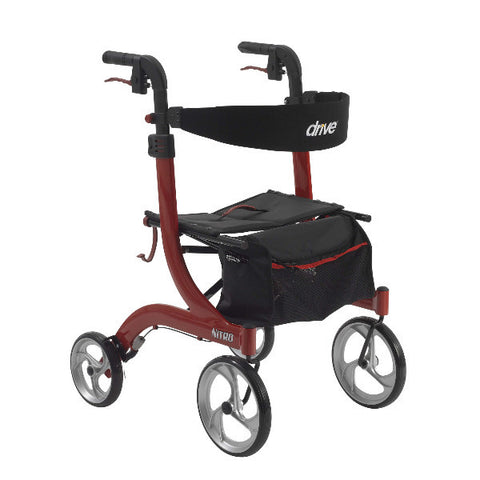 Nitro Aluminum Rollator With 10" Casters - CSA Medical Supply