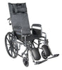 Silver Sport Reclining Wheelchair with Elevating Leg Rests, Detachable Desk Arms - CSA Medical Supply